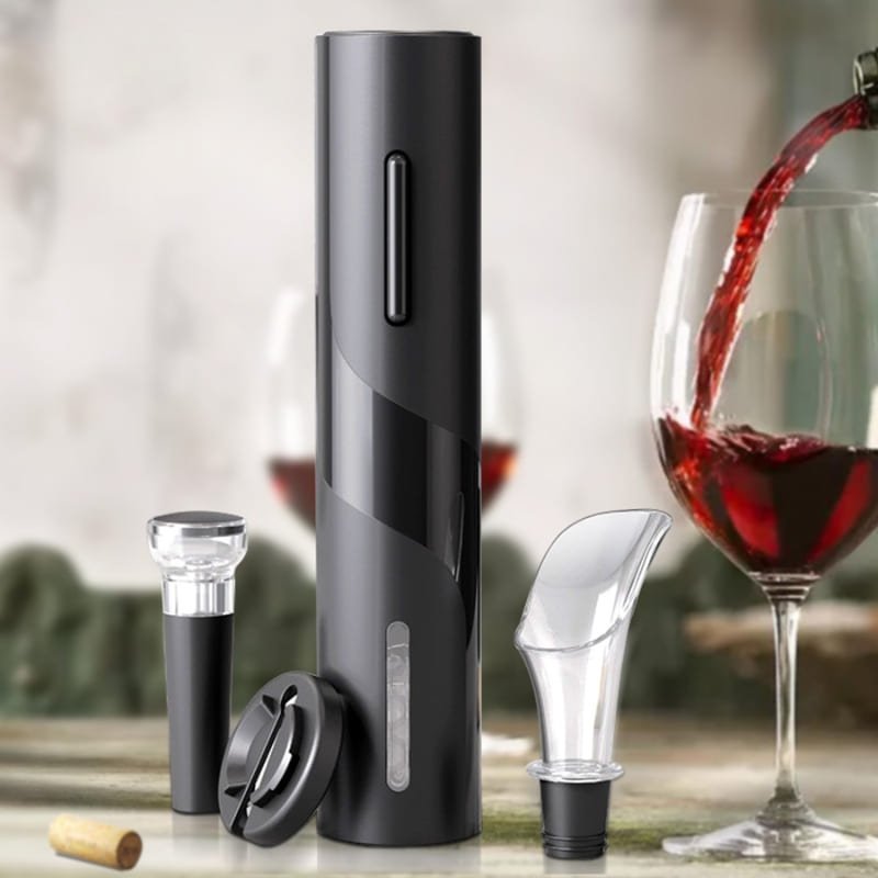 Abridor de Vinho Elétrico Recarregável Kit de Vinho Zeraffe - Zeraffe | Novidades exclusivas e produtos que facilitam sua vida