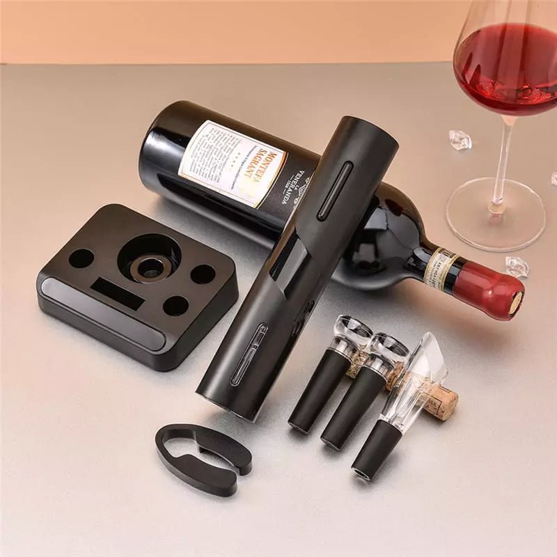 Abridor de Vinho Elétrico Recarregável Kit de Vinho Zeraffe - Zeraffe | Novidades exclusivas e produtos que facilitam sua vida