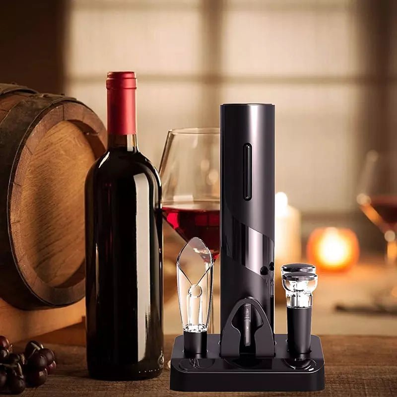 Abridor de Vinho Elétrico Recarregável Kit de Vinho Zeraffe - Zeraffe | Novidades exclusivas e produtos que facilitam sua vida