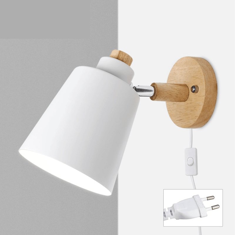 Arandela de Parede Wooden Com Interruptor - Zeraffe