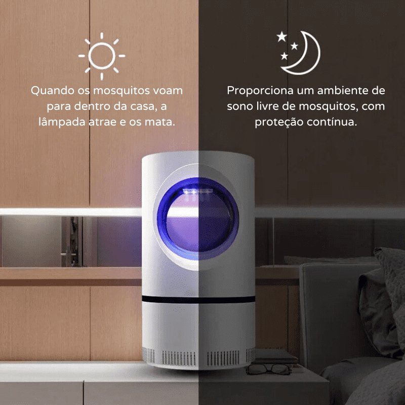 Armadilha Para Mosquito Elétrica Luz Ultravioleta Zeraffe - Zeraffe | Novidades exclusivas e produtos que facilitam sua vida