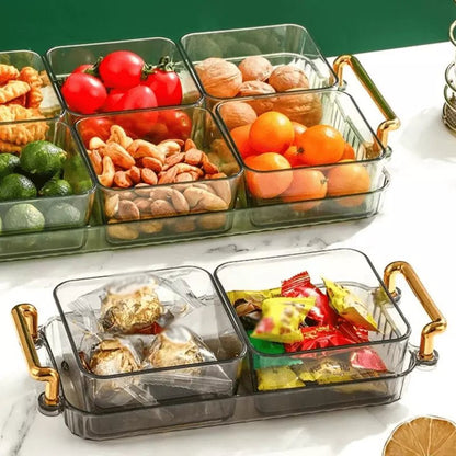 Bandeja de Lanche Multifuncional com Potes de Armazenamento Zeraffe - Zeraffe | Novidades exclusivas e produtos que facilitam sua vida