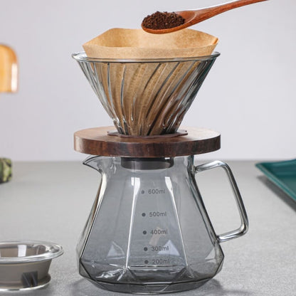 Bule de Café Vidro Borossilicato Coador de Café Hario V60 Zeraffe - Zeraffe | Novidades exclusivas e produtos que facilitam sua vida