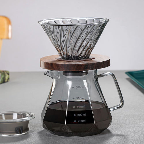 Bule de Café Vidro Borossilicato Coador de Café Hario V60 Zeraffe - Zeraffe | Novidades exclusivas e produtos que facilitam sua vida