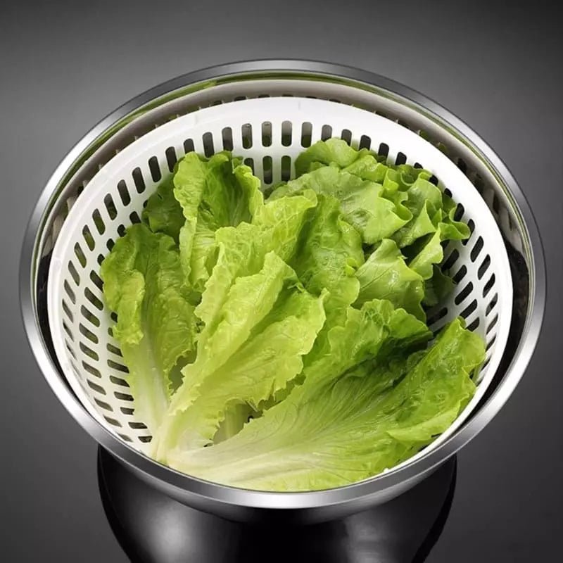 Centrifuga Secadora de Salada Bowl Inox Zeraffe - Zeraffe | Novidades exclusivas e produtos que facilitam sua vida