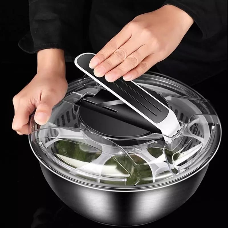 Centrifuga Secadora de Salada Bowl Inox Zeraffe - Zeraffe | Novidades exclusivas e produtos que facilitam sua vida