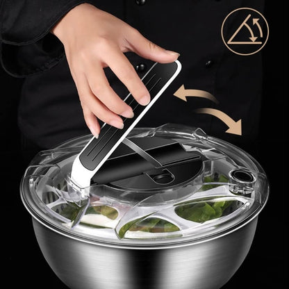 Centrifuga Secadora de Salada Bowl Inox Zeraffe - Zeraffe | Novidades exclusivas e produtos que facilitam sua vida