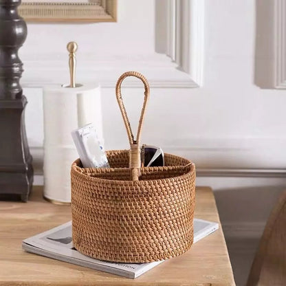 Cesta de Armazenamento de Vime em Rattan Feita a Mão Zeraffe - Zeraffe | Novidades exclusivas e produtos que facilitam sua vida