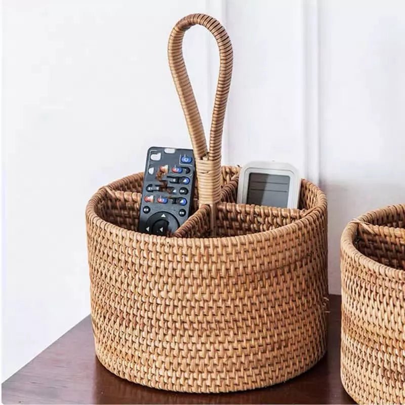 Cesta de Armazenamento de Vime em Rattan Feita a Mão Zeraffe - Zeraffe | Novidades exclusivas e produtos que facilitam sua vida