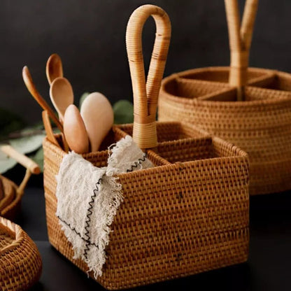 Cesta de Armazenamento de Vime em Rattan Feita a Mão Zeraffe - Zeraffe | Novidades exclusivas e produtos que facilitam sua vida