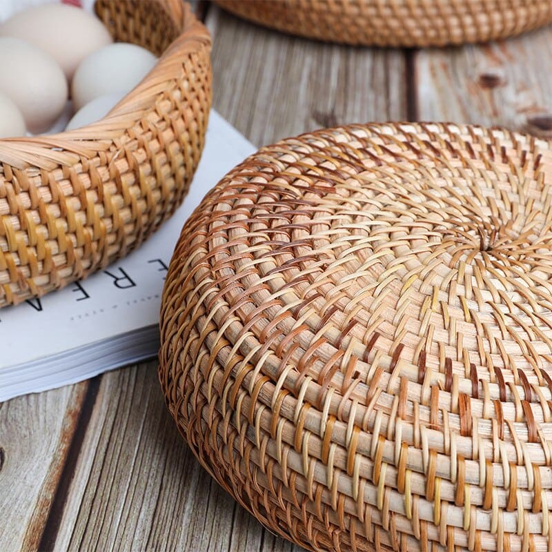 Cesta de Vime em Rattan Feita a Mão - Zeraffe | Novidades exclusivas e produtos que facilitam sua vida