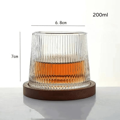 Copo de Whisky Cristal com Base Rotativo Bar em Casa Zeraffe - Zeraffe | Novidades exclusivas e produtos que facilitam sua vida