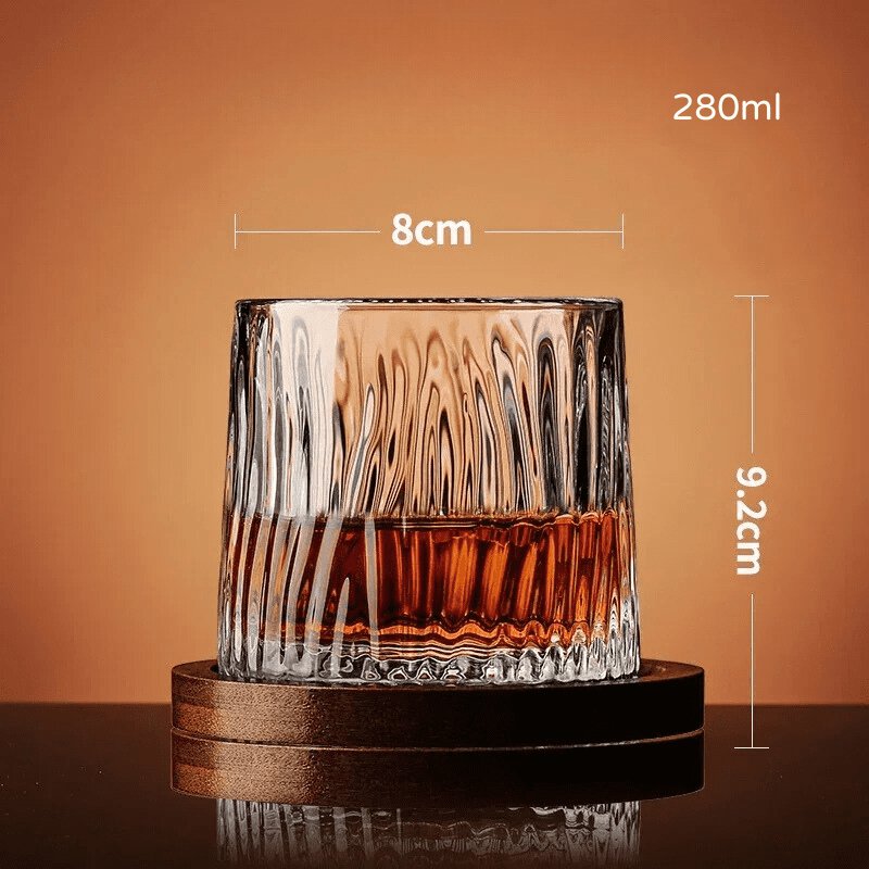 Copo de Whisky Cristal com Base Rotativo Bar em Casa Zeraffe - Zeraffe | Novidades exclusivas e produtos que facilitam sua vida