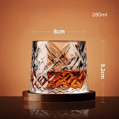 Copo de Whisky Cristal com Base Rotativo Bar em Casa Zeraffe - Zeraffe | Novidades exclusivas e produtos que facilitam sua vida