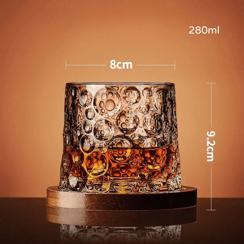 Copo de Whisky Cristal com Base Rotativo Bar em Casa Zeraffe - Zeraffe | Novidades exclusivas e produtos que facilitam sua vida