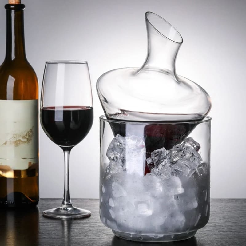 Decanter de Vinho e Whisky Balde de Gelo Vidro Bar Zeraffe - Zeraffe | Novidades exclusivas e produtos que facilitam sua vida