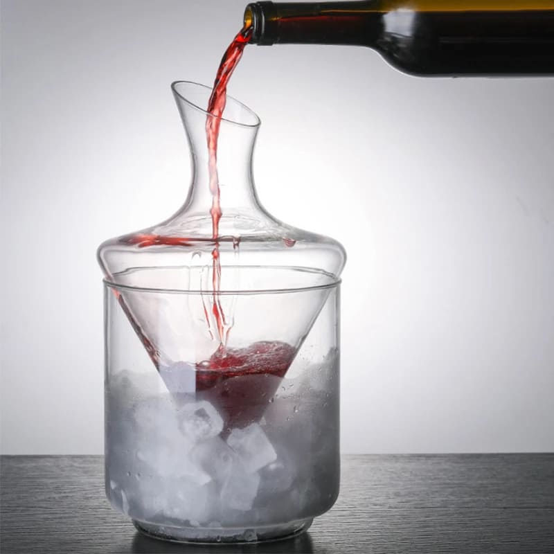 Decanter de Vinho e Whisky Balde de Gelo Vidro Bar Zeraffe - Zeraffe | Novidades exclusivas e produtos que facilitam sua vida