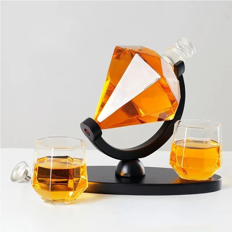 Decanter de Vinho e Whisky Vidro Diamante Home Bar Zeraffe - Zeraffe | Novidades exclusivas e produtos que facilitam sua vida