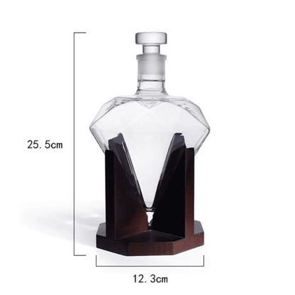 Decanter de Vinho e Whisky Vidro Diamante Home Bar Zeraffe - Zeraffe | Novidades exclusivas e produtos que facilitam sua vida