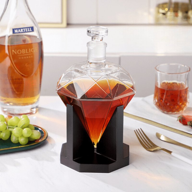 Decanter de Vinho e Whisky Vidro Diamante Home Bar Zeraffe - Zeraffe | Novidades exclusivas e produtos que facilitam sua vida