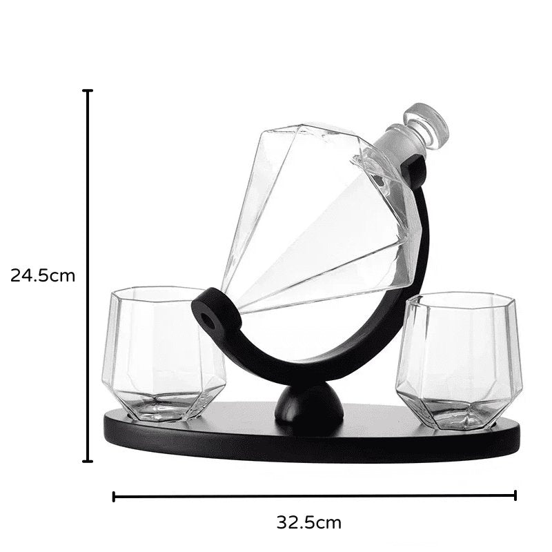 Decanter de Vinho e Whisky Vidro Diamante Home Bar Zeraffe - Zeraffe | Novidades exclusivas e produtos que facilitam sua vida