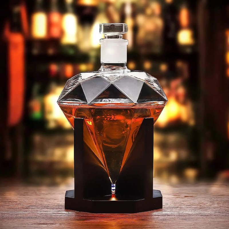 Decanter de Vinho e Whisky Vidro Diamante Home Bar Zeraffe - Zeraffe | Novidades exclusivas e produtos que facilitam sua vida