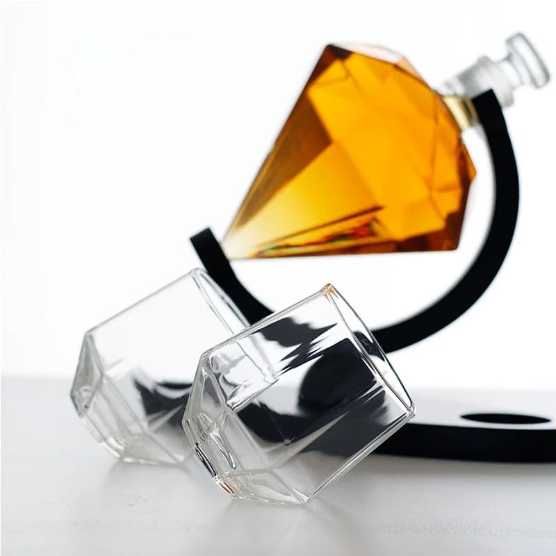 Decanter de Vinho e Whisky Vidro Diamante Home Bar Zeraffe - Zeraffe | Novidades exclusivas e produtos que facilitam sua vida