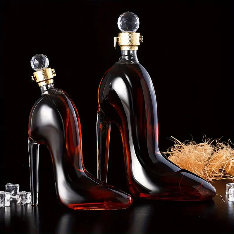 Decanter de Vinho e Whisky Vidro Sapato Bar em Casa Zeraffe - Zeraffe | Novidades exclusivas e produtos que facilitam sua vida