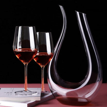 Decanter de Vinho Recipiente de Vidro Cisne Decantador Zeraffe - Zeraffe | Novidades exclusivas e produtos que facilitam sua vida