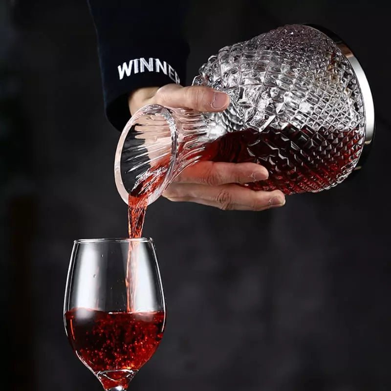 Decanter de Vinho Recipiente de Vidro Cristal Decantador Zeraffe - Zeraffe | Novidades exclusivas e produtos que facilitam sua vida