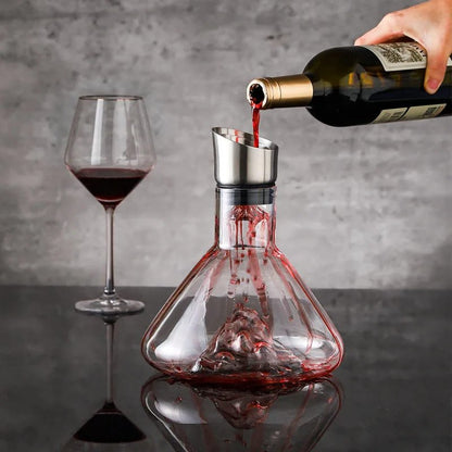 Decanter de Vinho Vidro Iceberg Aerador Home Bar Zeraffe - Zeraffe | Novidades exclusivas e produtos que facilitam sua vida