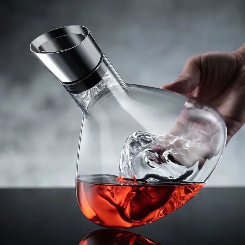 Decanter de Vinho Vidro Iceberg Aerador Home Bar Zeraffe - Zeraffe | Novidades exclusivas e produtos que facilitam sua vida