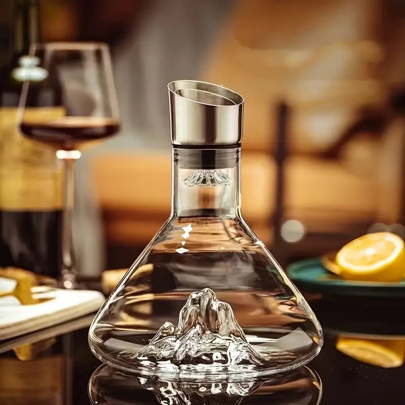 Decanter de Vinho Vidro Iceberg Aerador Home Bar Zeraffe - Zeraffe | Novidades exclusivas e produtos que facilitam sua vida