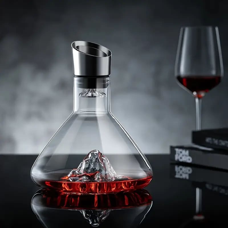 Decanter de Vinho Vidro Iceberg Aerador Home Bar Zeraffe - Zeraffe | Novidades exclusivas e produtos que facilitam sua vida