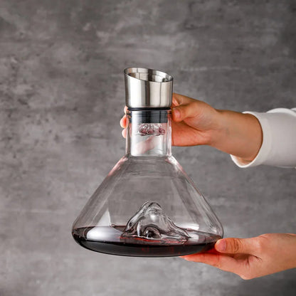 Decanter de Vinho Vidro Iceberg Aerador Home Bar Zeraffe - Zeraffe | Novidades exclusivas e produtos que facilitam sua vida