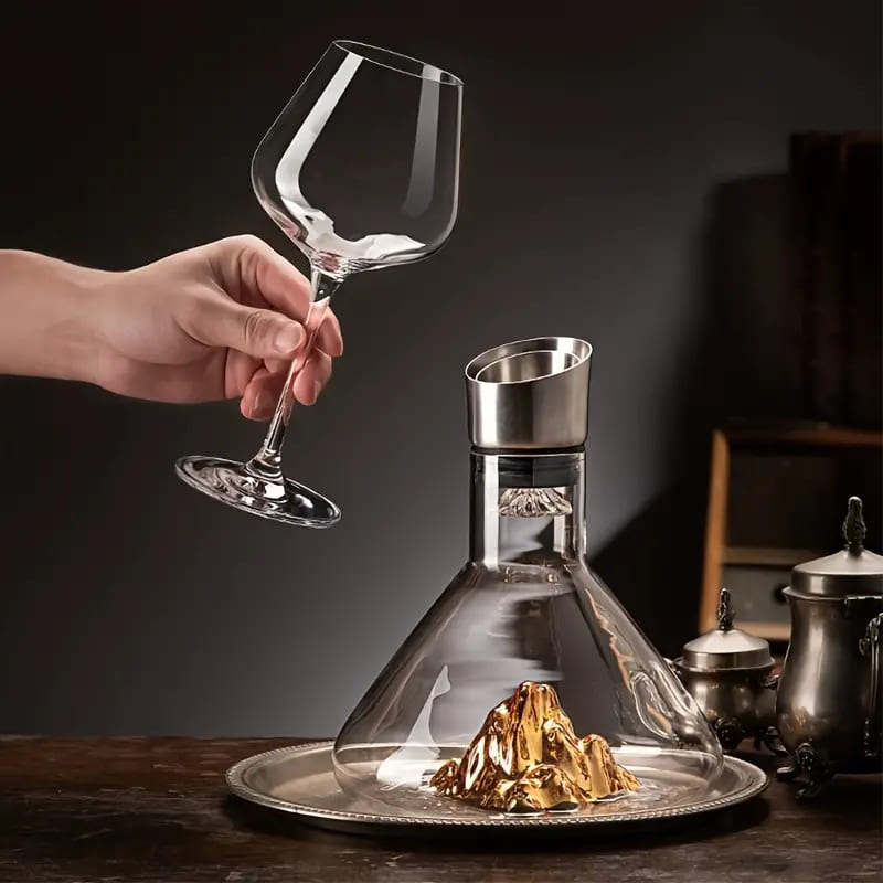 Decanter de Vinho Vidro Iceberg Aerador Home Bar Zeraffe - Zeraffe | Novidades exclusivas e produtos que facilitam sua vida