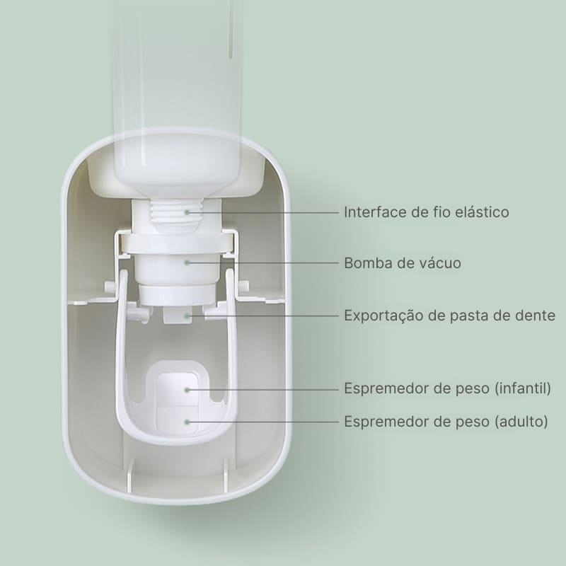 Dispenser de Pasta de Dente Inteligente Zeraffe - Zeraffe | Novidades exclusivas e produtos que facilitam sua vida