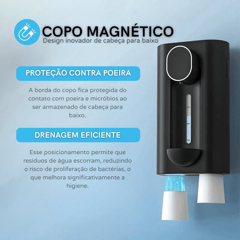 Dispenser Enxaguante Bucal Automático USB Recarregável Zeraffe - Zeraffe | Novidades exclusivas e produtos que facilitam sua vida