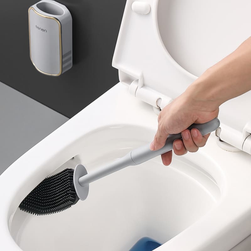 Escova Sanitária para Banheiro Silicone com Suporte Zeraffe - Zeraffe | Novidades exclusivas e produtos que facilitam sua vida