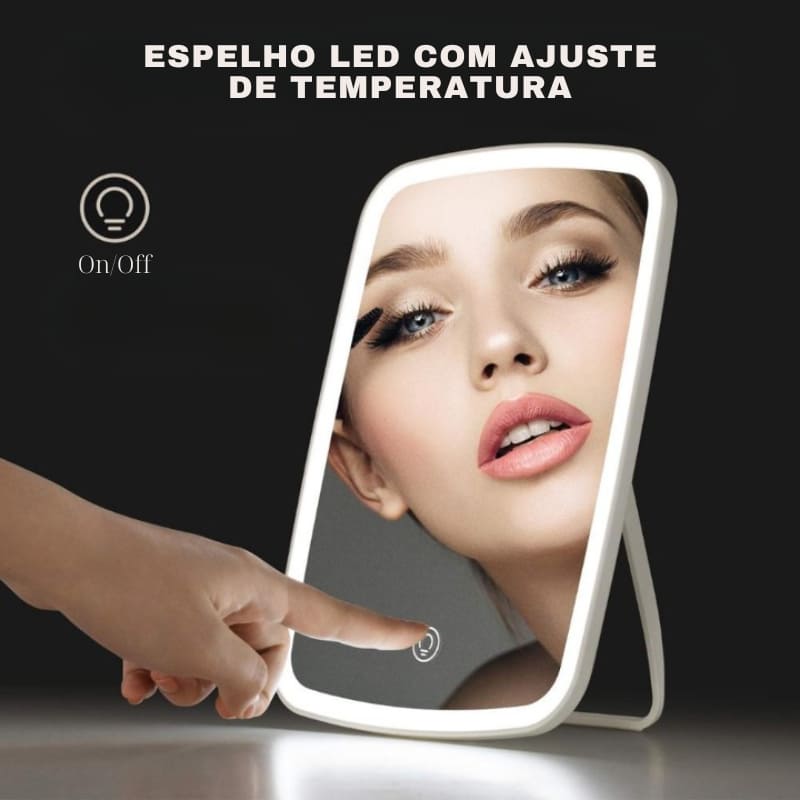 Espelho com LED para Maquiagem de Mesa Zeraffe - Zeraffe | Novidades exclusivas e produtos que facilitam sua vida