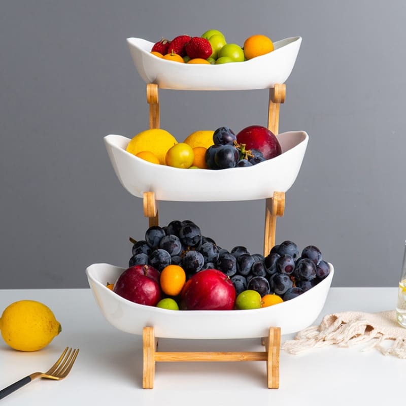 Fruteira de Mesa Cesta de Fruta Bambu Zeraffe - Zeraffe | Novidades exclusivas e produtos que facilitam sua vida