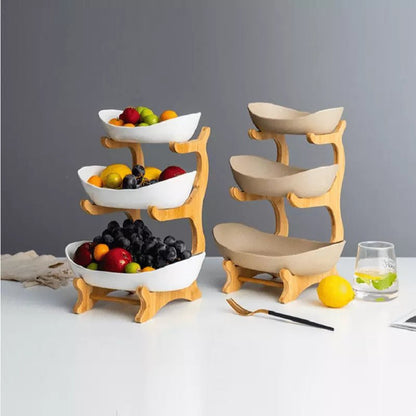 Fruteira de Mesa Cesta de Fruta Bambu Zeraffe - Zeraffe | Novidades exclusivas e produtos que facilitam sua vida