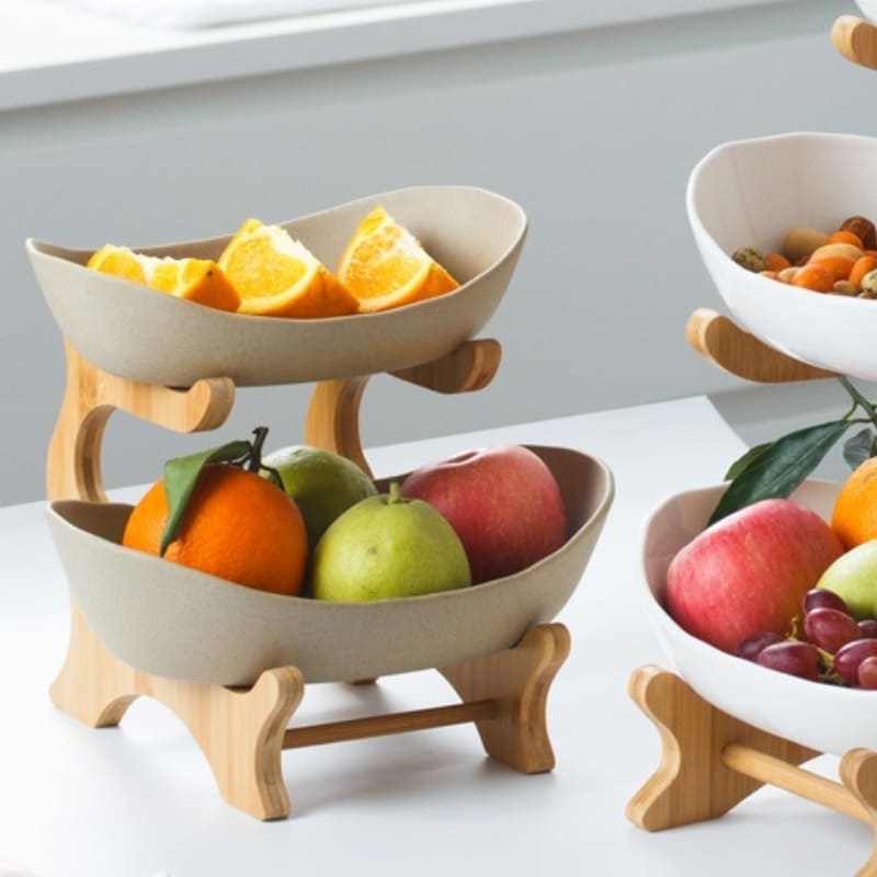 Fruteira de Mesa Cesta de Fruta Bambu Zeraffe - Zeraffe | Novidades exclusivas e produtos que facilitam sua vida