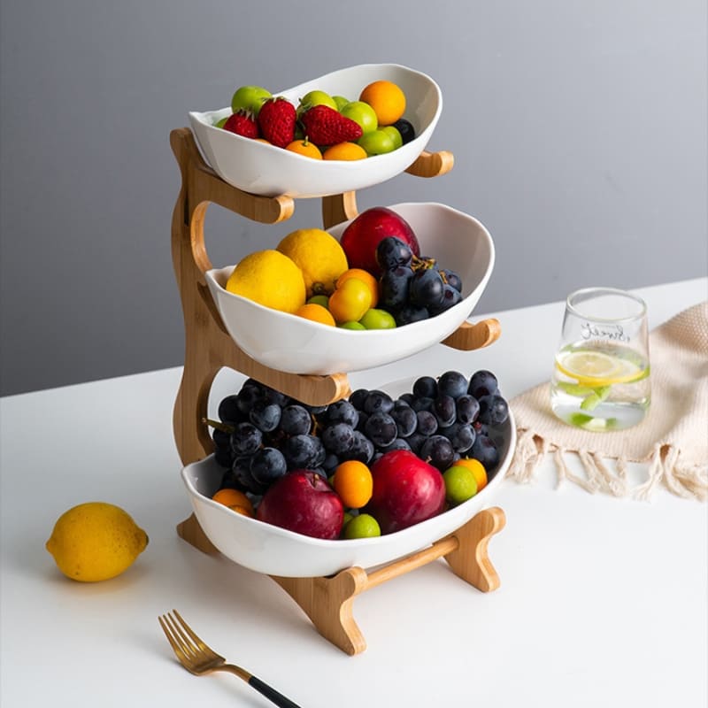 Fruteira de Mesa Cesta de Fruta Bambu Zeraffe - Zeraffe | Novidades exclusivas e produtos que facilitam sua vida