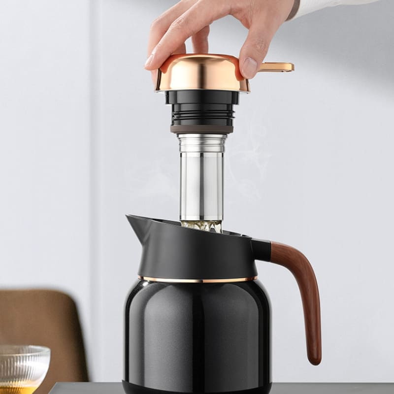 Garrafa Térmica para Café Chá de Inox e Cerâmica 1000ml Zeraffe - Zeraffe | Novidades exclusivas e produtos que facilitam sua vida