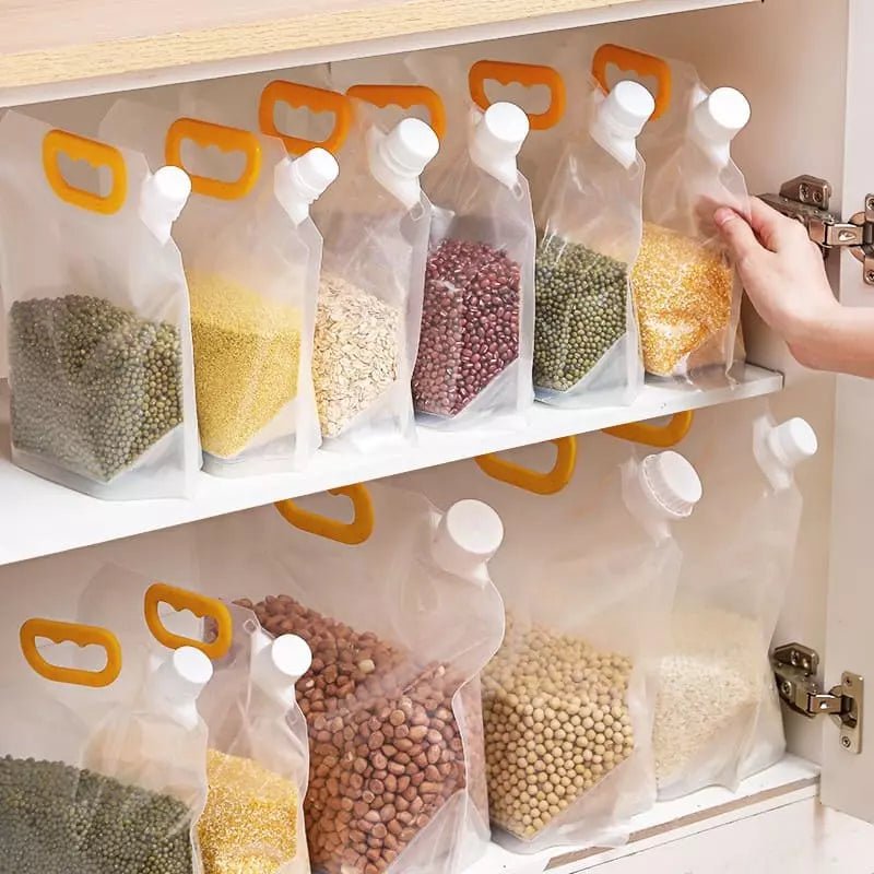 Kit 10 Sacos de Armazenamento Dispenser de Alimentos Zeraffe - Zeraffe | Novidades exclusivas e produtos que facilitam sua vida