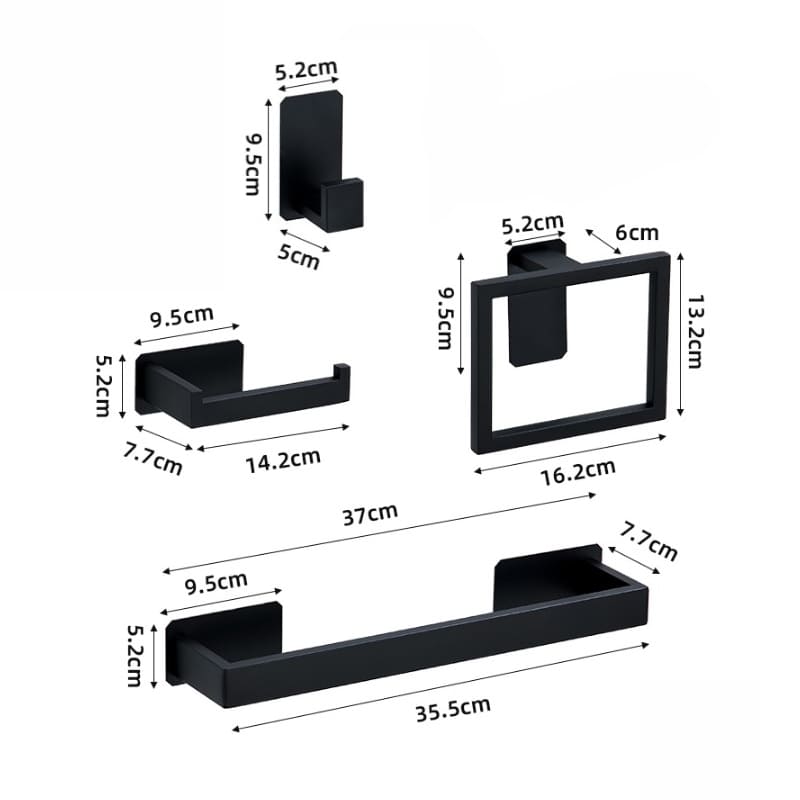 Kit Acessórios para Banheiro Inox 5 Peças Zeraffe - Zeraffe | Novidades exclusivas e produtos que facilitam sua vida