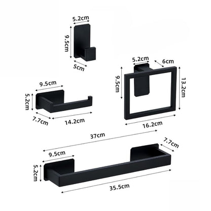 Kit Acessórios para Banheiro Inox 5 Peças Zeraffe - Zeraffe | Novidades exclusivas e produtos que facilitam sua vida