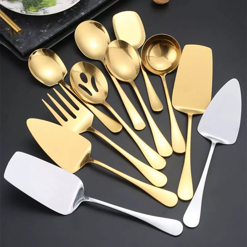 Kit Utensílios de Cozinha 6 Peças Inox Dourado Zeraffe - Zeraffe | Novidades exclusivas e produtos que facilitam sua vida