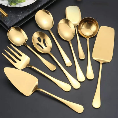 Kit Utensílios de Cozinha 6 Peças Inox Dourado Zeraffe - Zeraffe | Novidades exclusivas e produtos que facilitam sua vida